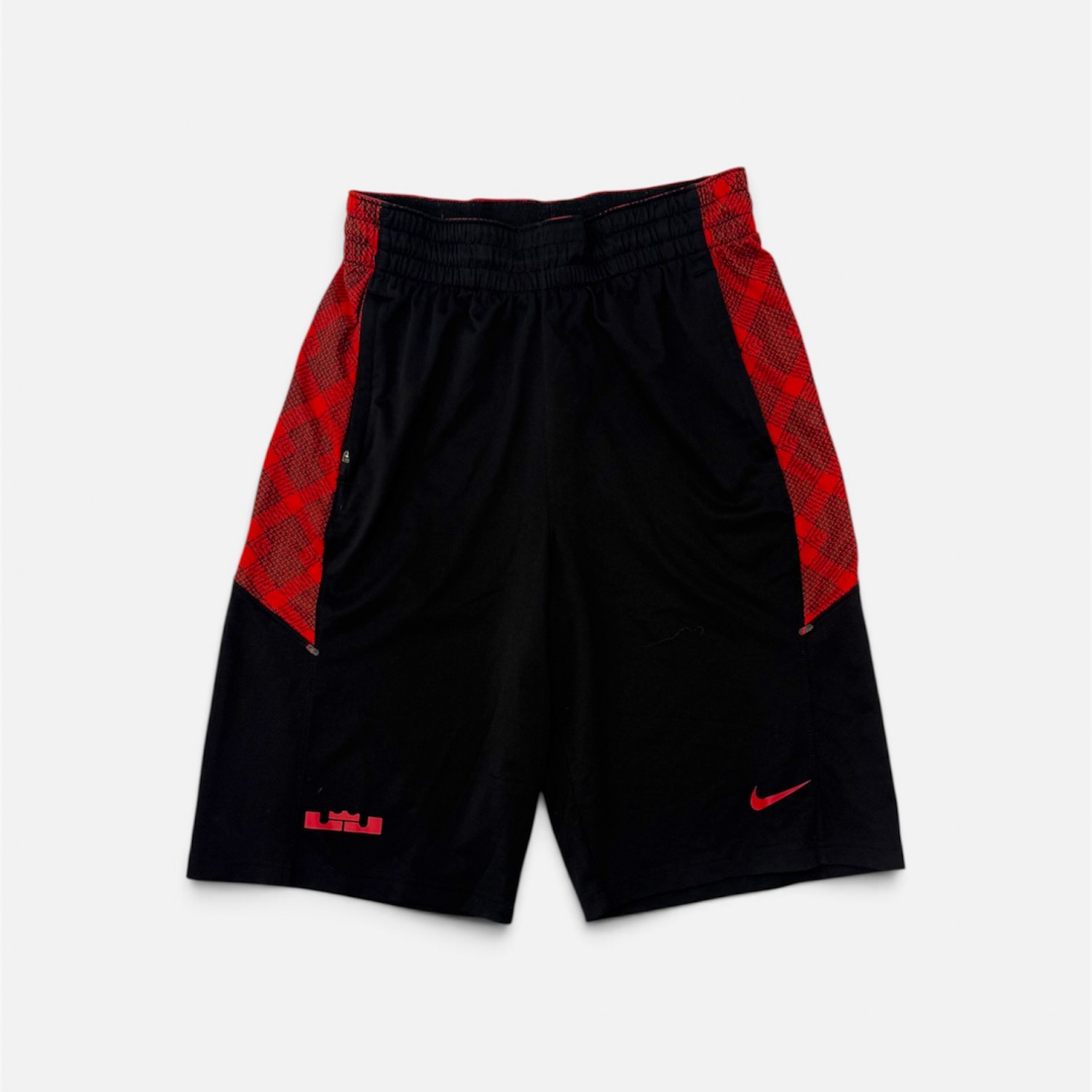 Nike LeBron Dri-FIT Ανδρική Μπασκετική Βερμούδα Μαύρη/Κόκκινη – S